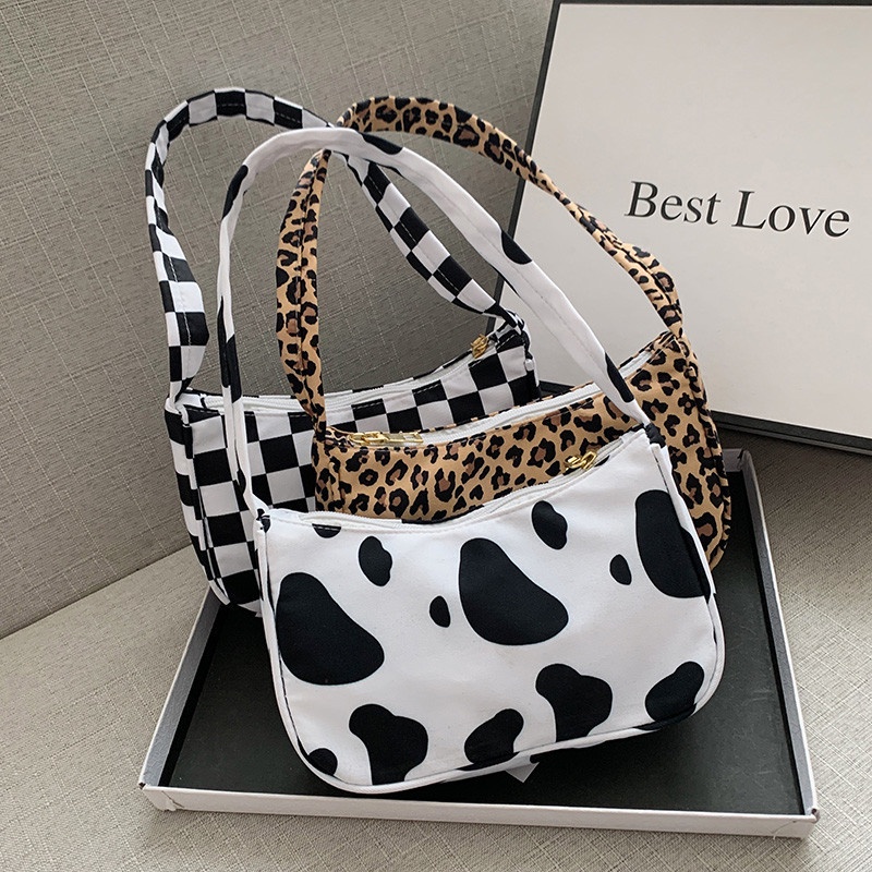 TAS SELEMPANG Animal Shoulder Bag SAPI ZEBRA LEOPARD Bernice Hobo Tas Bahu Bulu Korea WANITA ANIMALS FLUFFY FUR BAG SHOULDER BAG HAND BAG SLING BAG KOREA VINTAGE BAHAN BULU BLUDRU