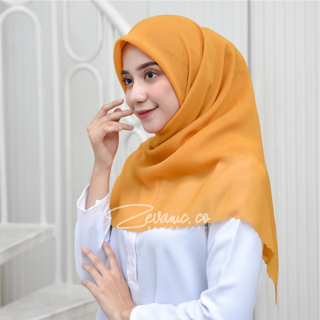 Hijab / Kerudung Corn Skin Finish Laser Cut Mudah Dibentuk Tidak Berbulu Best Material Corn skin Serat ( ORI ) By Zevanic.co-Kubus