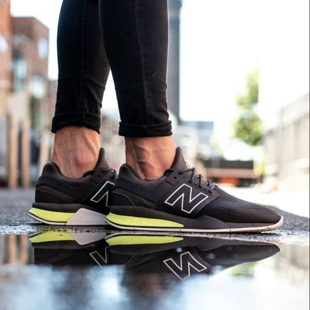 new balance grey black