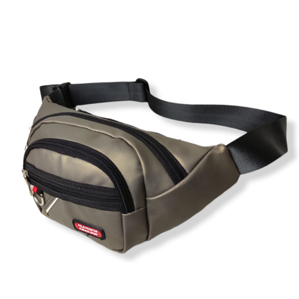 Waistbag Waterproof Original Polo Prostar Bahan Ballon Tebal Anti Air Tas Pinggang &amp; Tas Selempang Bahu
