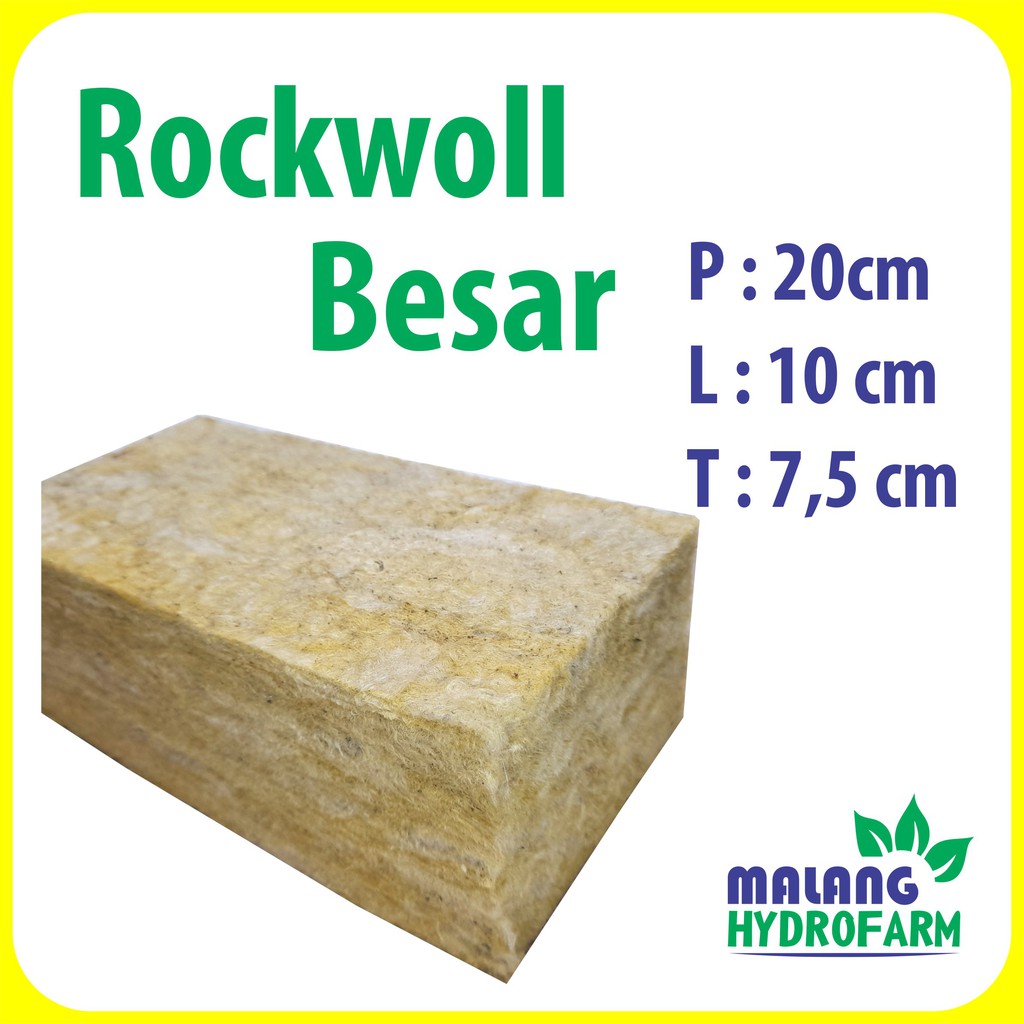 Jual Media Tanam Rockwoll Upuper Besar X X Cm Persegi Siap Pakai Merek Hidroponik