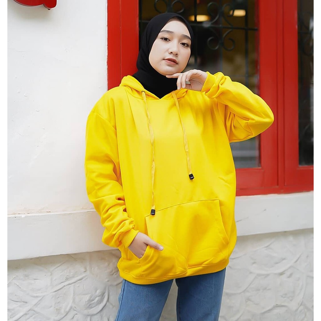 HOODIE POLOS CEWE BIGSIZE / Sweater Polos Murah Kekinian FIt XL