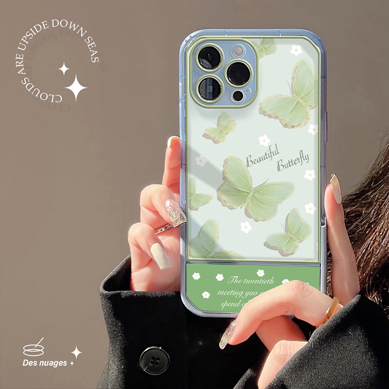 Butterfly Soft Case TPU Transparan Motif Kupu-Kupu Untuk iPhone 12 13 Se 2020 6 6S 7 8 Plus X XS XR 11 Pro Max