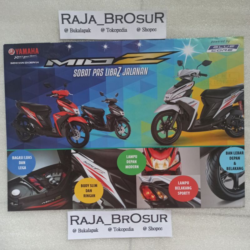 Poster brosur katalog flyer Yamaha Mio Z 2017