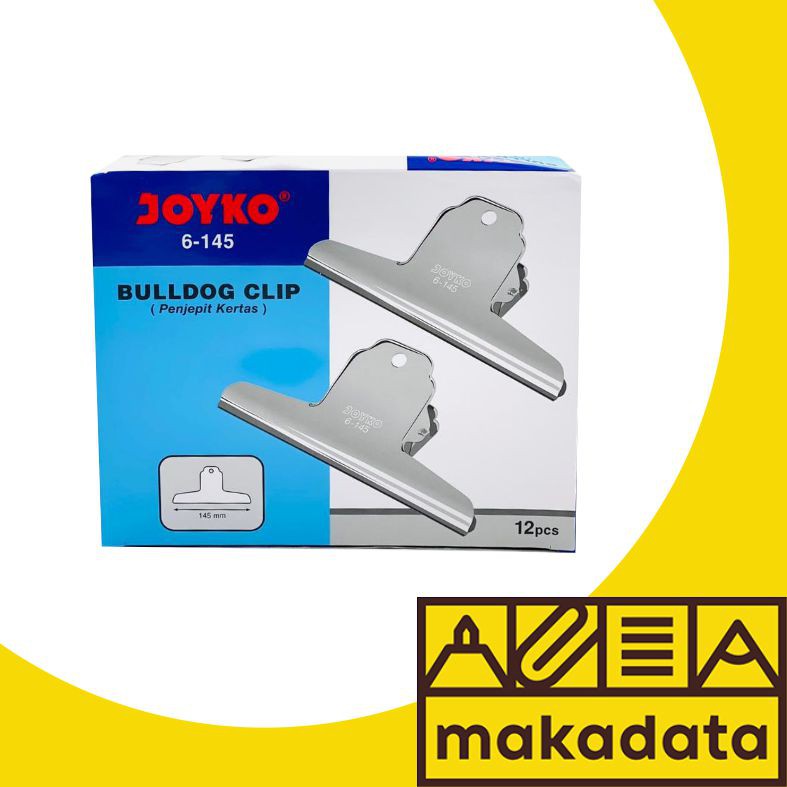 KLIP PENJEPIT KERTAS / BULLDOG CLIP JOYKO 6-145 MURAH