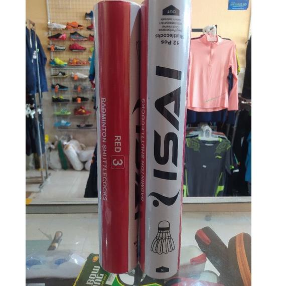 "LBT.25Au22e" SHUTTLECOCK BADMINTON ISAI MERAH // KOK BADMINTON ISAI // KOCK ISAI