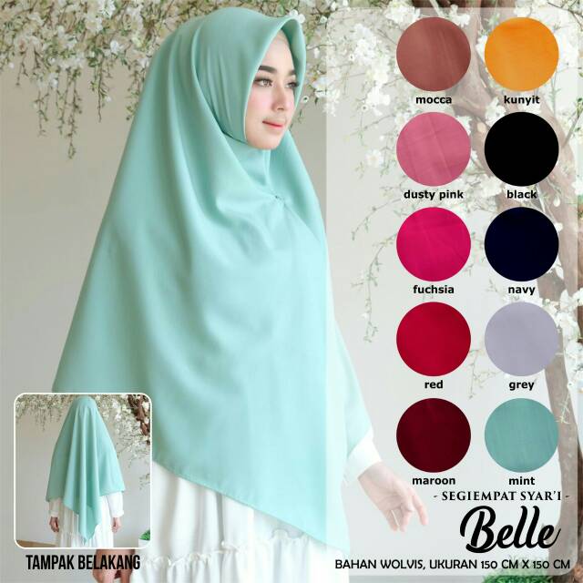 Jilbab segi empat wolfis jilbab wolfis hijab polos Khimar hijab jilbab segiempat jilbab syari