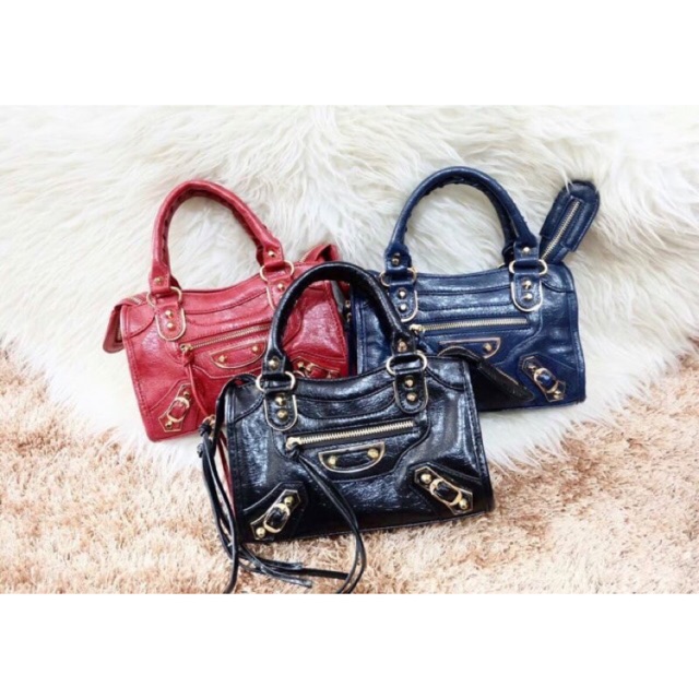 Balenciaga Mini Bag Metalli/Balenciaga Metallic Edge Mini City