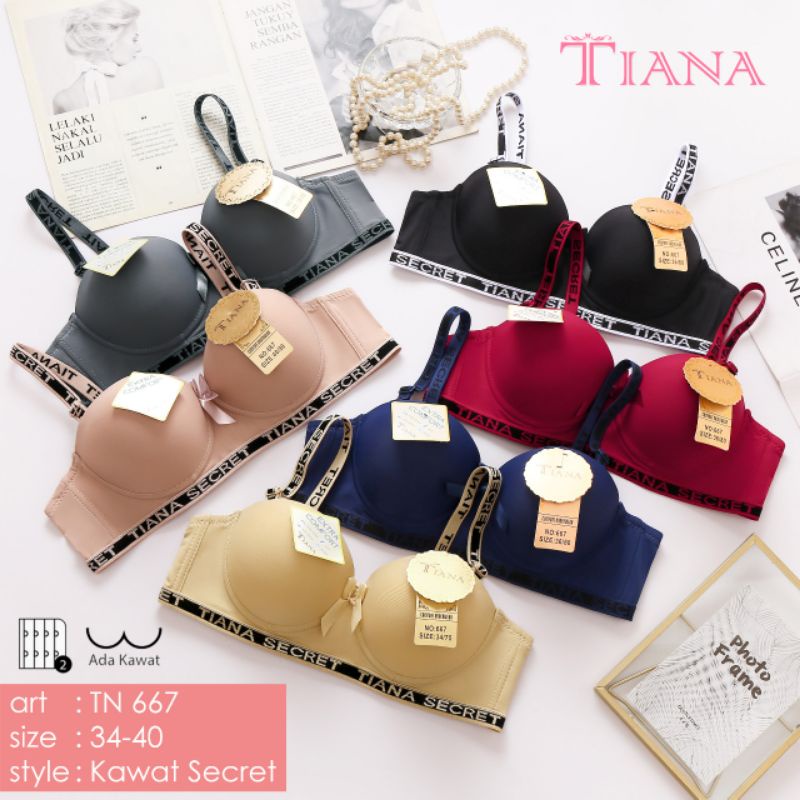 bra fashion kawat busa sedang cup setengah tiana 667