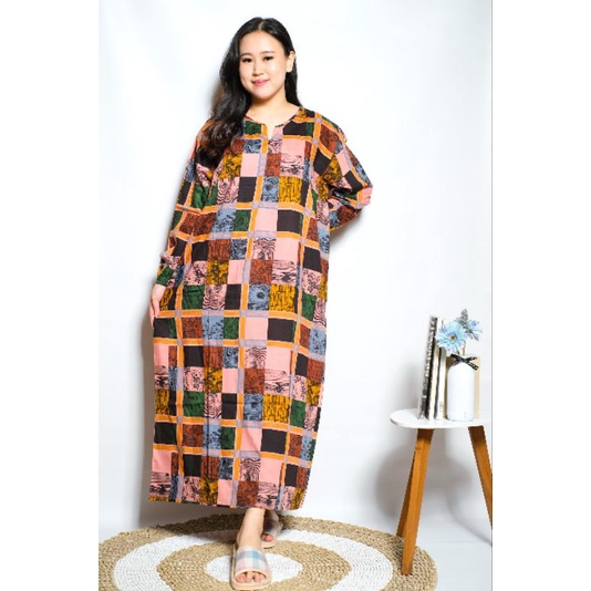 Daster habel busui lengan panjang gamis merk Verell-5