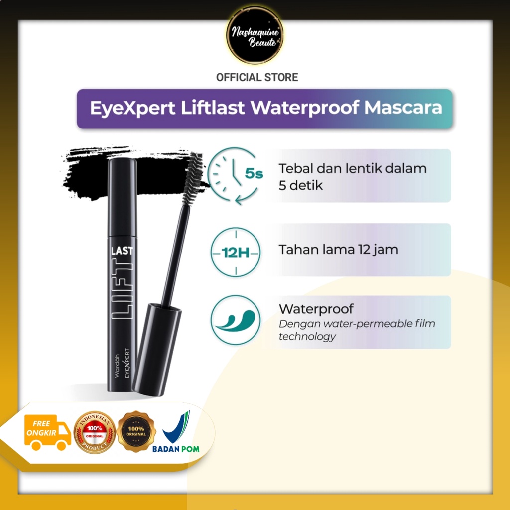 WARDAH Eyexpert Lift Lash Waterproof Mascara