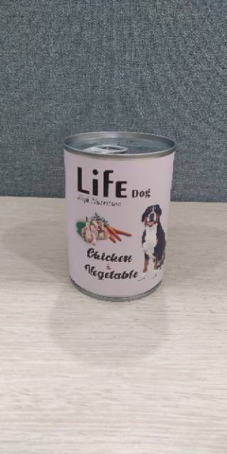 Life dog 375gr / Makanan anjing / wetfood / chicken vegetable / beef vegetable