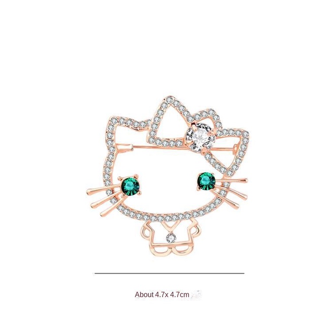 Bros Desain Kartun Kepala Kucing Gaya Jepang Untuk Wanita