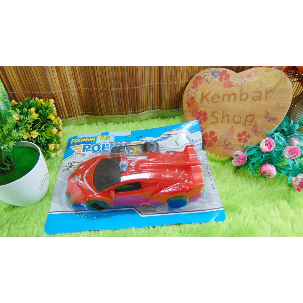 Pr-17614 Mobil Remot Polisi Remote Kabel RC Police Warna Random
