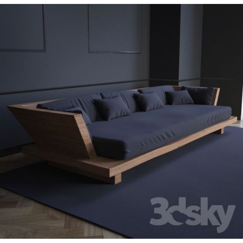 KURSI BANGKU MINIMALIS DUDUKAN BUSA KAYU JATI