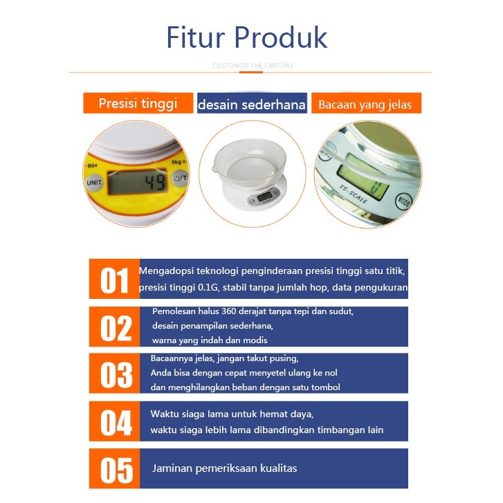 Timbangan Buah 30kg /Digital Computing Scale/Timbangan Digital/Electronic Scale for Fruits, Meat and Vegetables Timbangan Elektronik/Serbaguna _40 KG