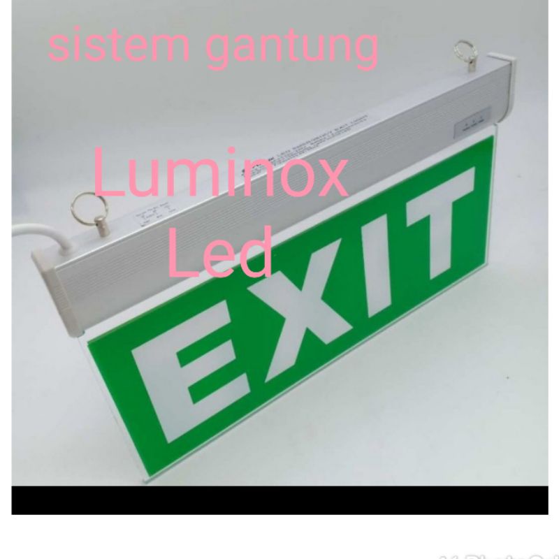 exit gantung led 3w 3watt / emergency exit gantung 3 watt 3 w 220volt