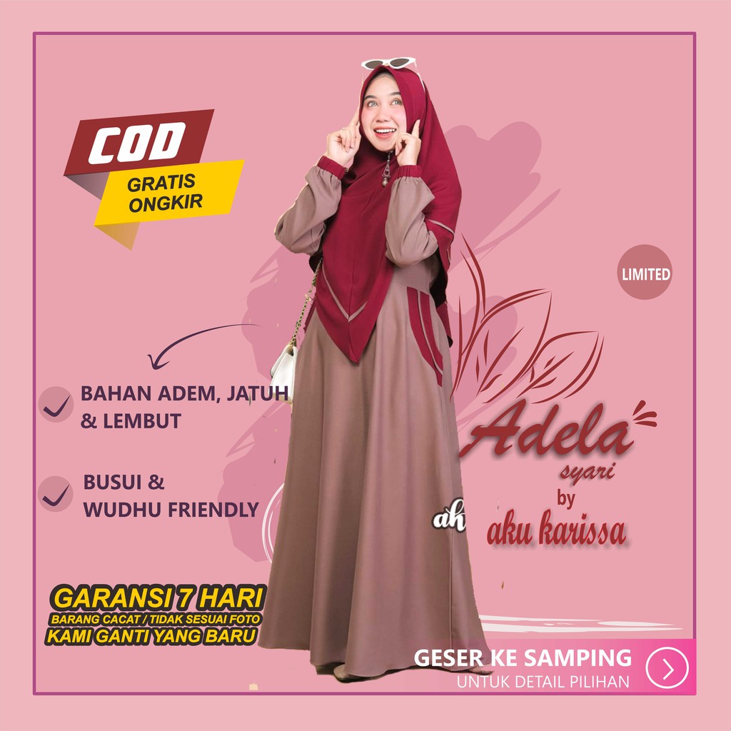 GAMIS ORIGINAL AKU KARISSA ADELA berlabel new aku karisa akukarissa SAYYIDAH