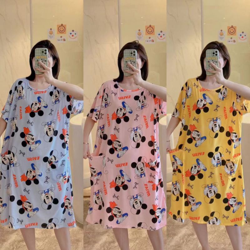 NEW Daster Wanita Import Murah Oversize | Daster Tidur wanita import Jumbo C04-A,B9