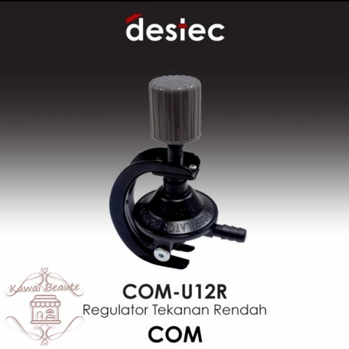 Regulator Destec Meter COM-U12R Tekanan Rendah / regulator destec non meter com U12R /Tabung : LPG 3KG / 12KG Kapasitas : 2 KG/ H K.LajuAliran Gas : 300 MM / WC TekananMasuk : 0.7 - 15.6 KG/ CM Ukuran : 95 x 95 x 175 MM No. SNI : 7369-2012 No. NPB : 1-113