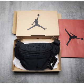 Air Jordan Burst Crack Black Waist Bag Fullset Free Box, Paperbag (02)