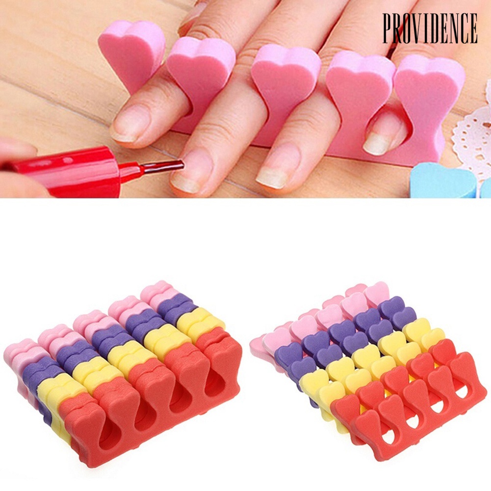 Providence 10/20Pcs Soft Sponge Nail Art Finger Toe Separator Salon Home Pedicure Tool