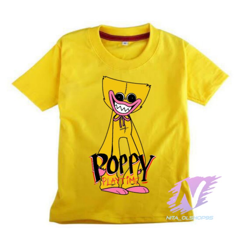 KAOS ANAK HUGGY WUGGY KARAKTER KUNING