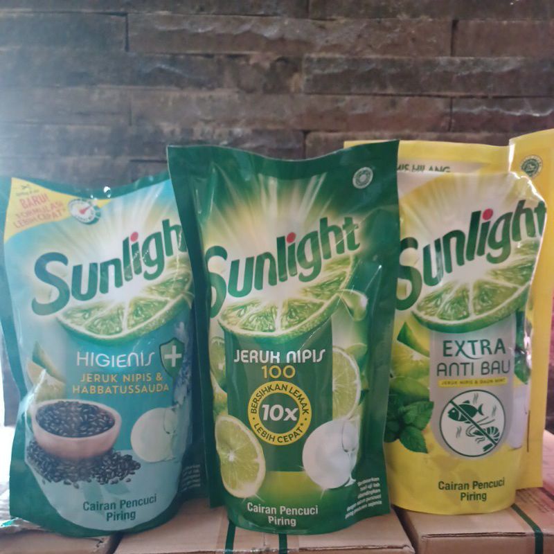 Sunlight Sabun Cuci Piring Lime 460ml,755ml