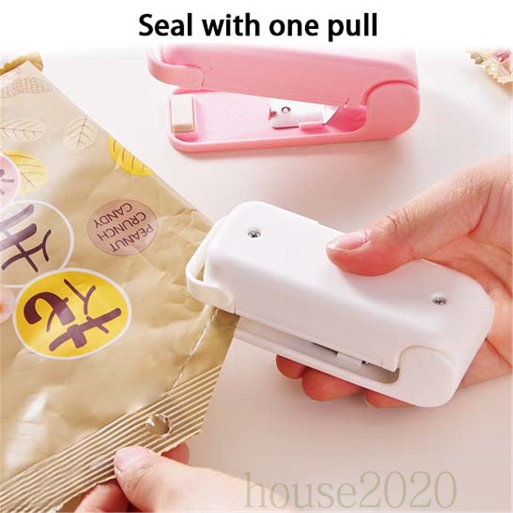 [house2020]Portable Mini Sealing Machine ABS Plastic Sealer Home Kitchen Packing Seal Bag Tool