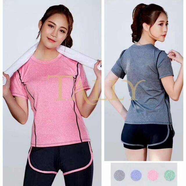 Tally 1006 Baju Olahraga Wanita Untuk Lari Senam Aerobic Fitness Gym