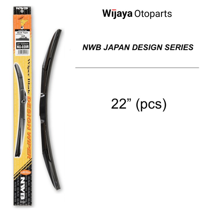 Jual Wiper Mobil ukuran 22 NWB Design Series Japan Hybrid Frameless