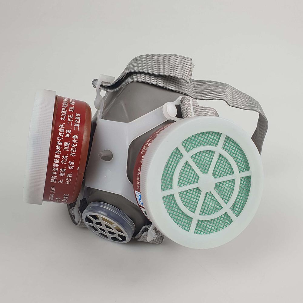 Masker Gas / Masker Gas Respirator / Masker Industrial / Masker Gas Industri Masker Anti Polusi Industri - Gray