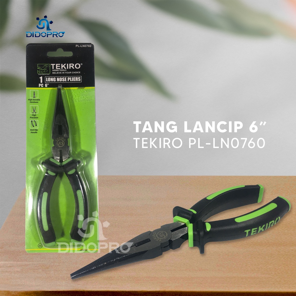 TANG LANCIP / POTONG Knip Diagonal Long Nose Pliers - TEKIRO 6&quot; 6 inch