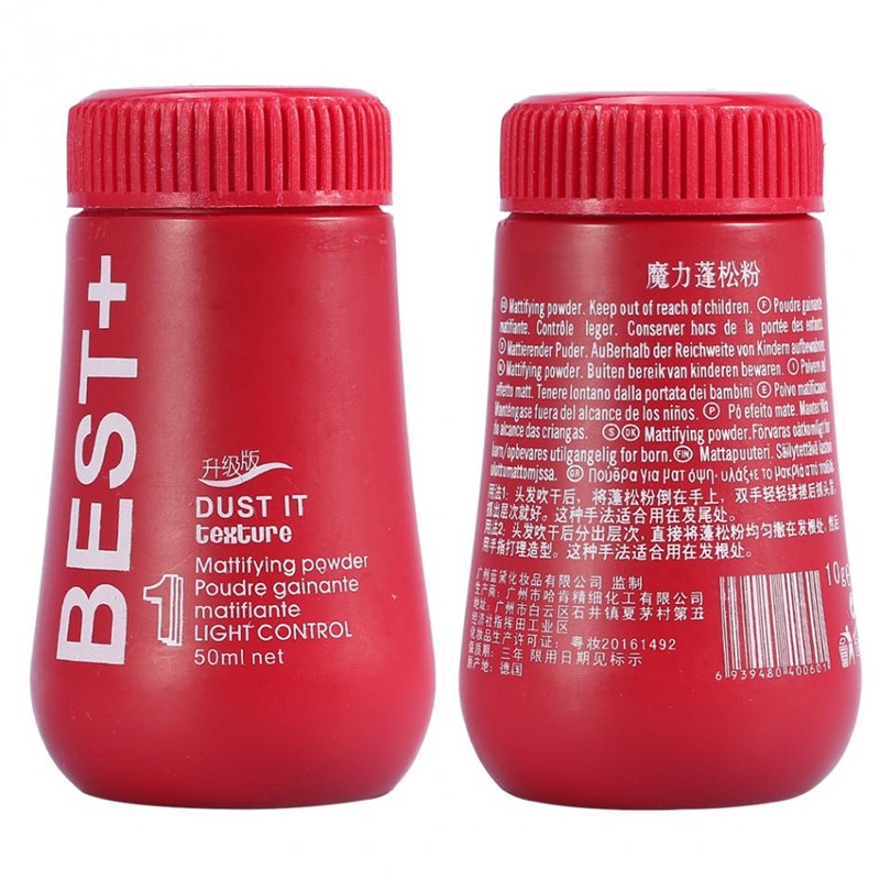 BEST+ Pertolongan Pertama Rambut Berminyak di saat harus ber-penampilan Prima seperti Artis, Dust It Hairstyling Texture powder rambut hair styling 10g Fluffy Hair Powder Hair No Wash Away Oil Dry Shampoo Powder Unisex Styling Hair Disposable Hair Wax