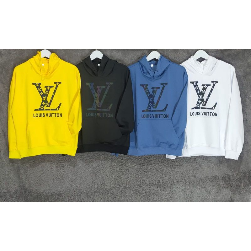 SWEATER HOODIE PRIA IMPORT MEREK LOUIS VUITTON / LV BAHAN KATUN ASLI PREMIUM