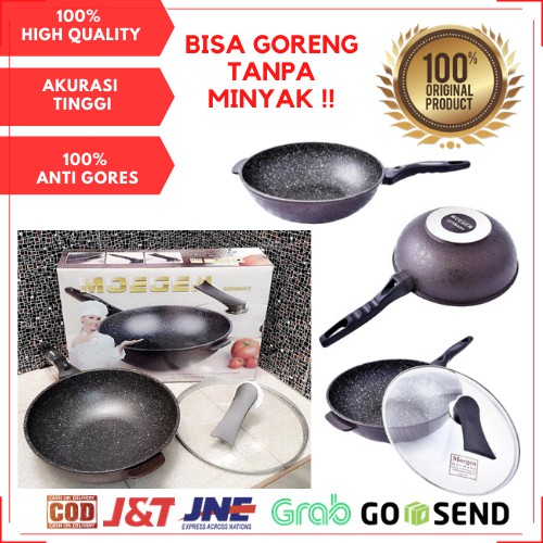Hot Promo 1 Gratis 2 Panci Anti Lengket Granit Marble 100 Anti Gores Tahan Lama Shopee Indonesia