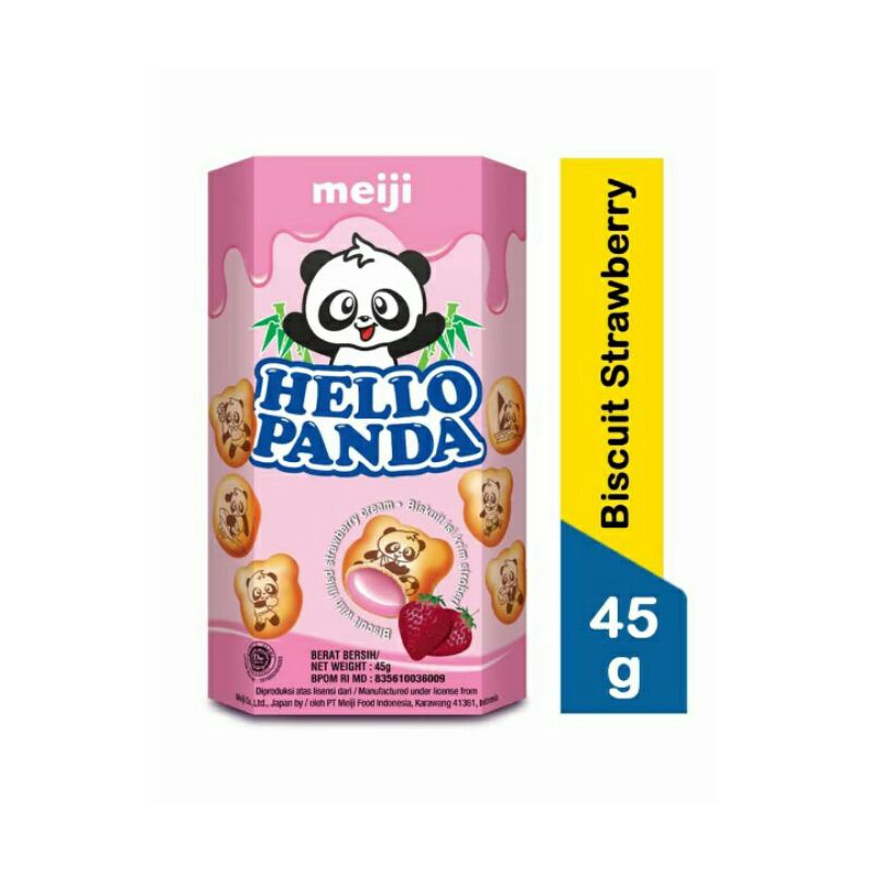 

Meiji Biscuit Hello Panda Strawberry 45G