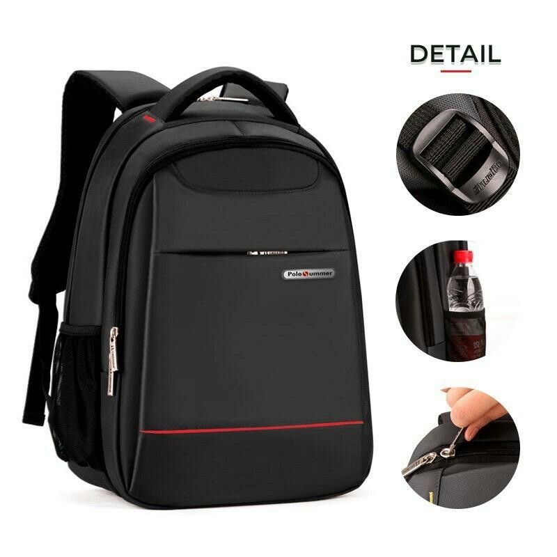 TAS RANSEL POLO KANVAS ADA SAKU LAPTOP/TAS SEKOLAH PRIA UNISEX TAS ANAK LAKI-LAKI