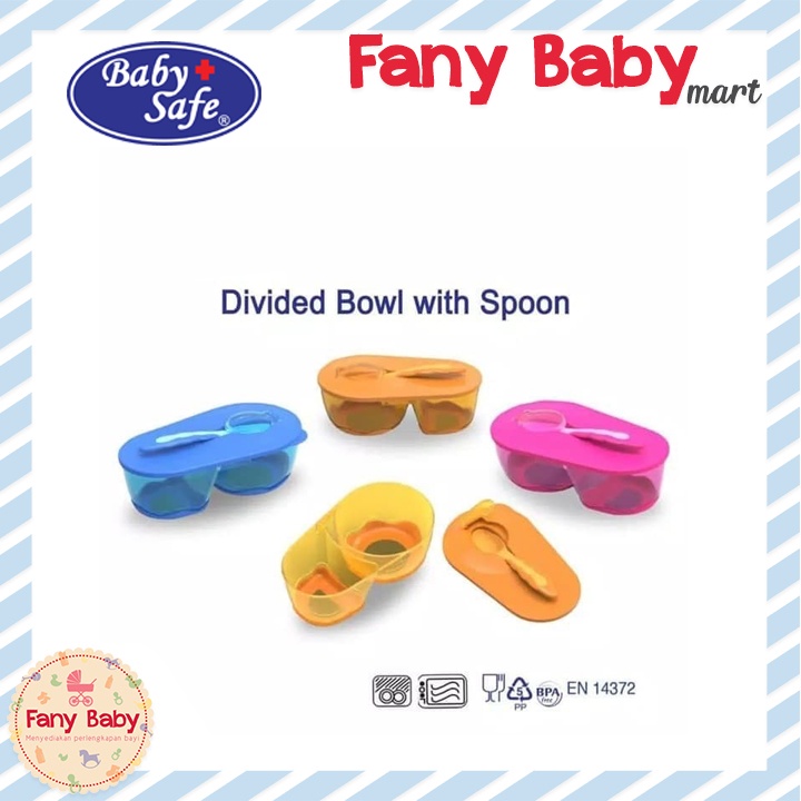 BABY SAFE DIVIDED BOWL WITH SPOON AP010