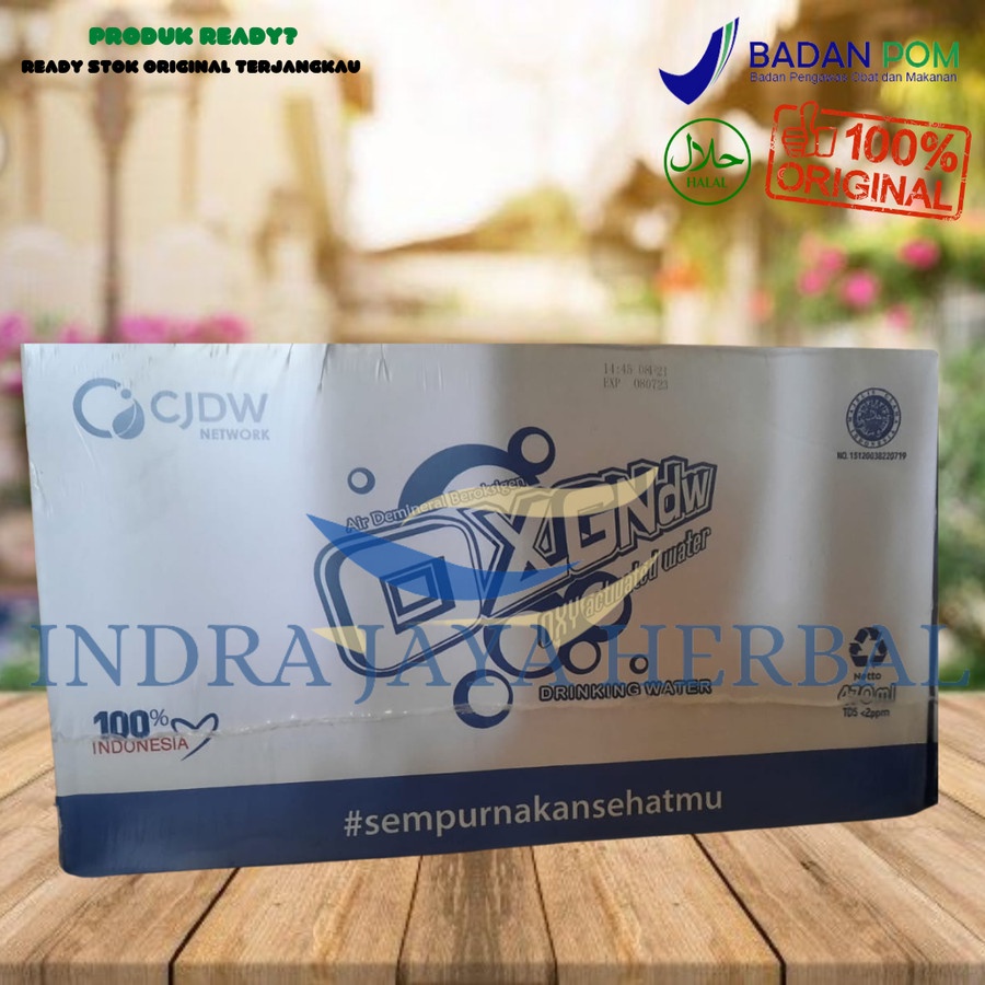 

Air Oksigen AIR OXY Original 100% CJDW Oxygen Drinking Water 1 Dus 470ml