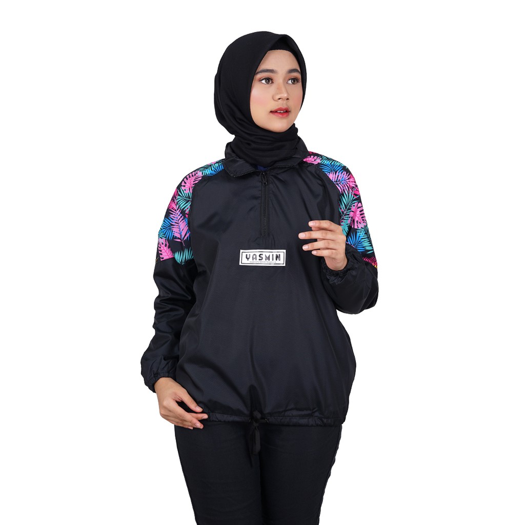 Jaket Parasut Wanita / Olahraga dan Jogging / Waterproof / COD / Beehive