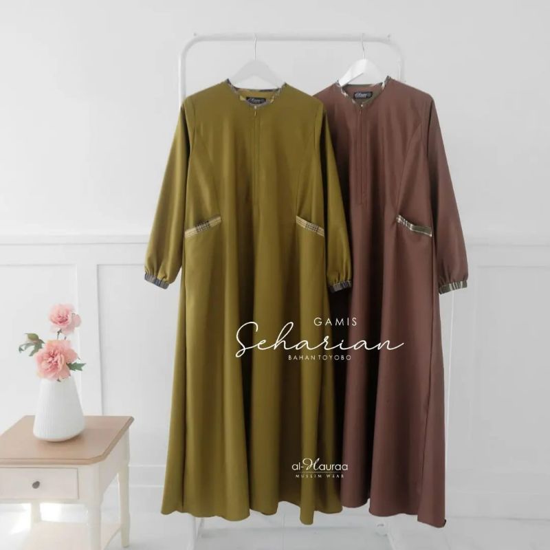 Gamis Seharian by Al Hauraa - Gamis Seharian Al Hauraa Gamis Seharian Toyobo Al Hauraa - Gamis Al Ha