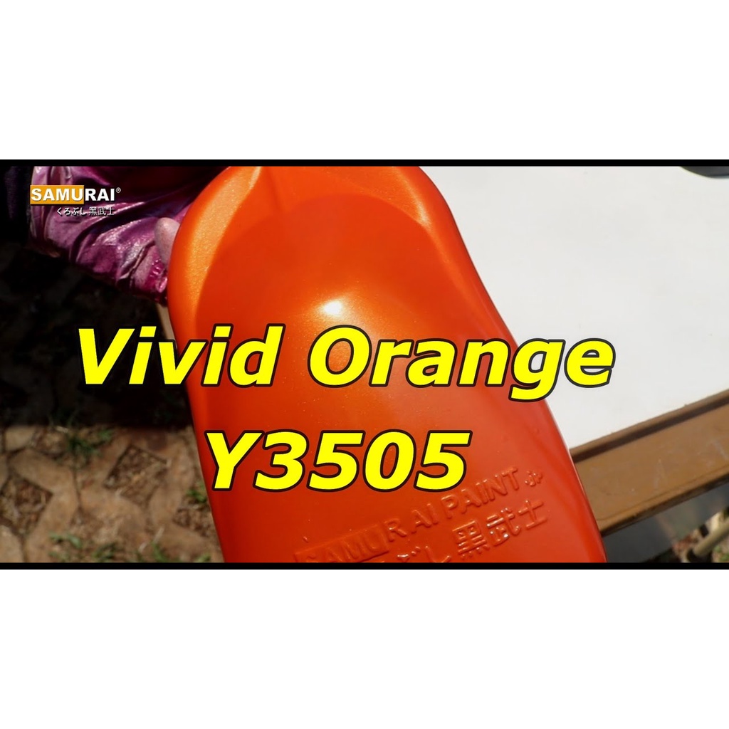 Yamaha Colours Samurai Paint Kurobushi Cat Semprot Pilox Pilok Y3505** VIVID ORANGE / Orange Metalik (400ml)