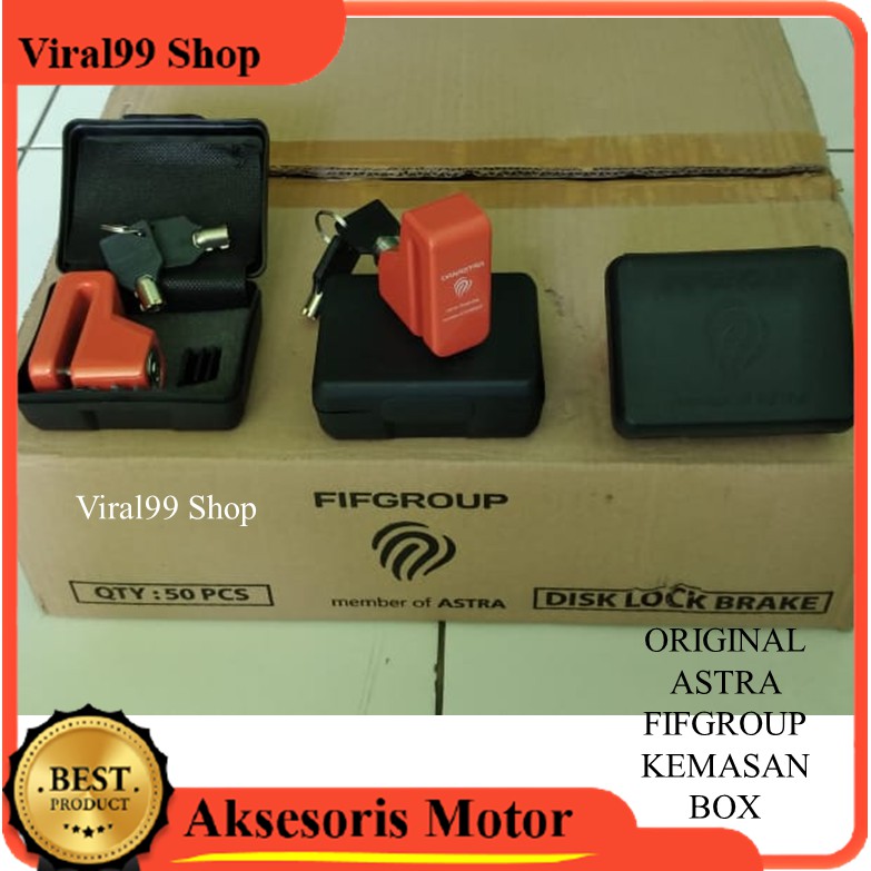 Gembok Cakram Kunci Disc Motor Original Astra Vario Beat PCX Nmax DLL-2