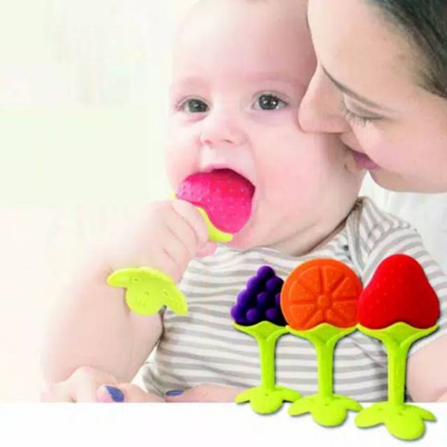 BABY TEETHER BUAH / GIGITAN PERANGSANG GIGI BAYI