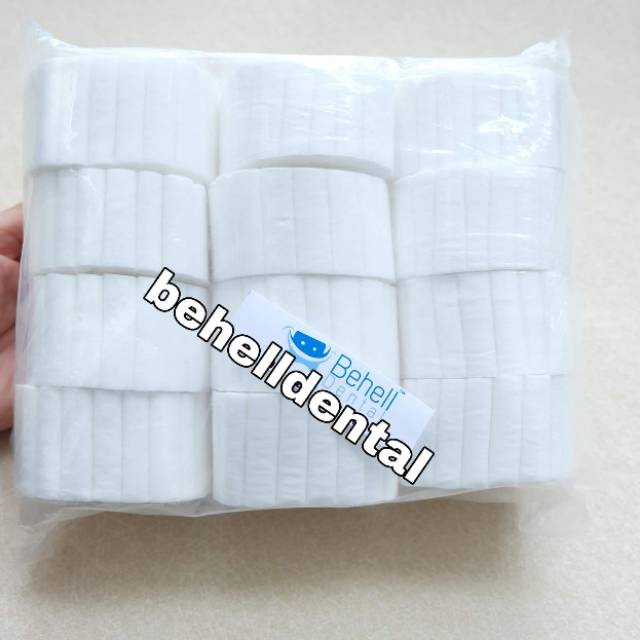 600pics DENTAL COTTON ROLL - Kapas Ortho Gigi Gulungan 1 pack - BEHELLDENTAL