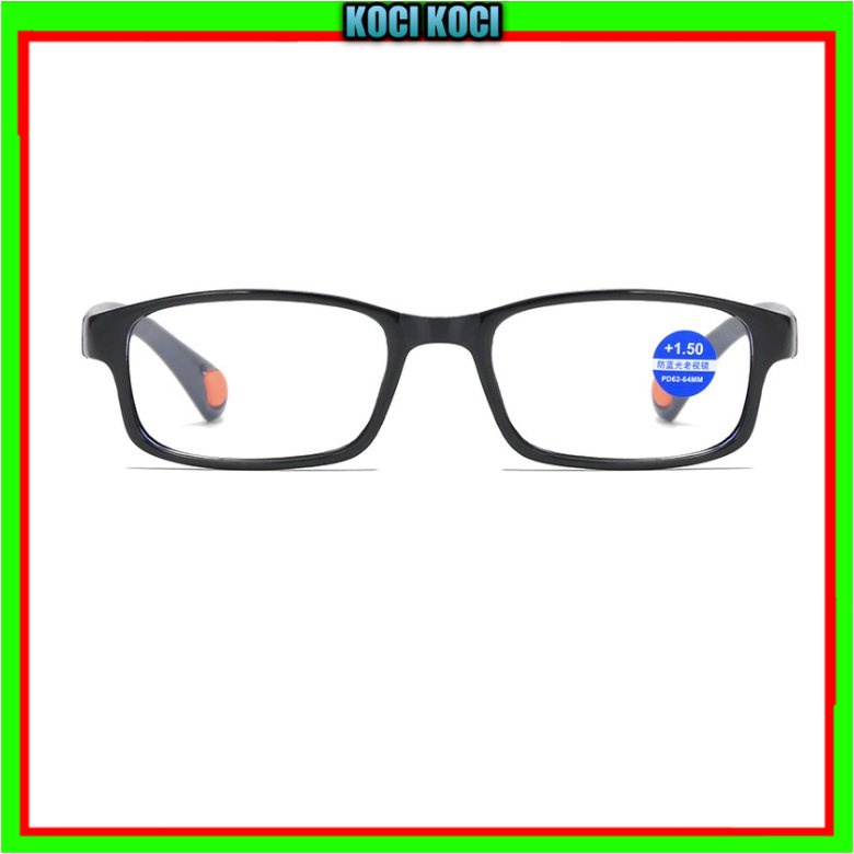 kocikoci,, Kacamata Baca Lensa Plus Anti Radiasi +1.00 s/d + 4.00  Kacamata Pria Reading Glasses