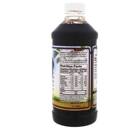 Dynamic Health Laboratories Pure Black Cherry, 100% Juice Concentrate, Unsweetened, 16 fl oz (473 ml)