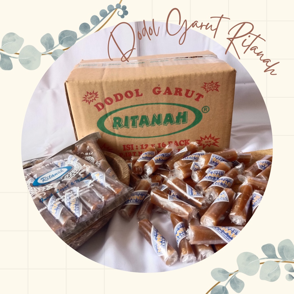 

Dodol Garut Ritanah/ 1 Kotak isi 16 Bungkus