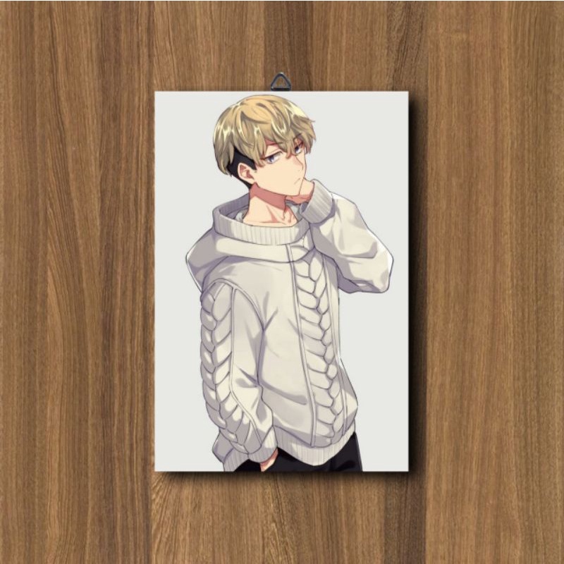 HIASAN DINDING KAMAR CHIFUYU MATSUNO TOKYO REVENGERS ANIME / POSTER KAYU ANIME / DEKORASI KAMAR-C18